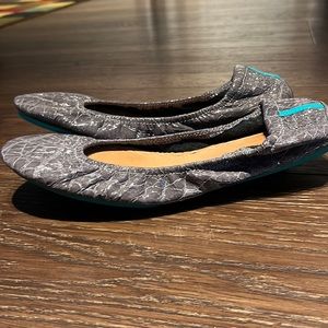Tieks patents in slate grey croc